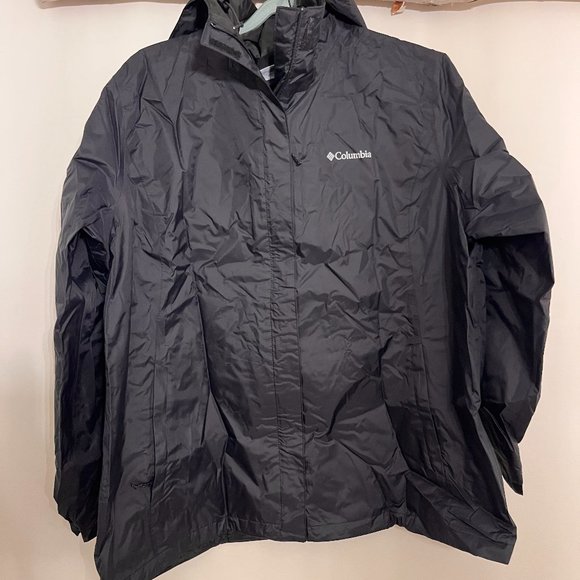 Columbia - Hooded Windbreaker Jacket - Plus Size - Picture 1 of 4